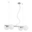 Lustra moderna cromata, abajururi din sticla alba, 4xE14/40W, Osso 02914 W4 CH, Lemir